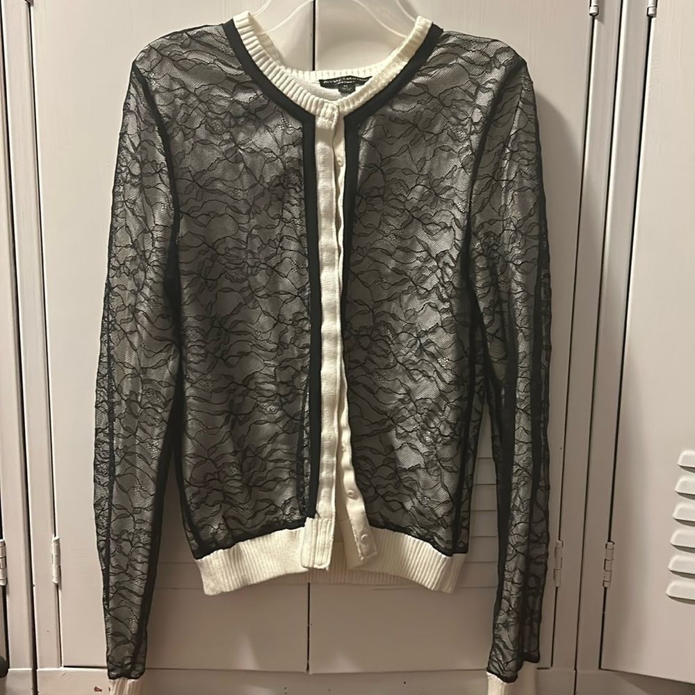 Behnaz Sarafpour | Lace layered cardigan